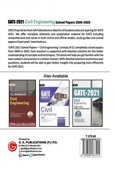 GATE 2021 : Civil Engineering - Solved Papers 2000-2020