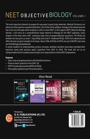 NEET Objective Biology Vol. I