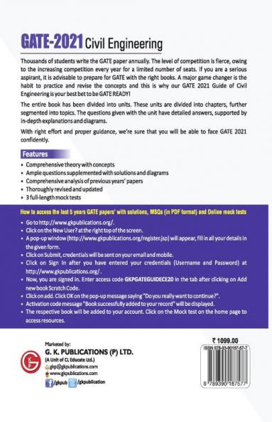 GATE 2021 - Guide - Civil Engineering (New syllabus added)