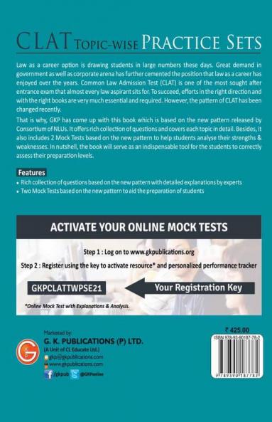 CLAT 2021 Topic-Wise Practice Sets