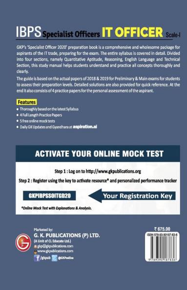 IBPS 2020 : Specialist Officers - IT Officer Scale I (Preliminary & Mains) - Guide