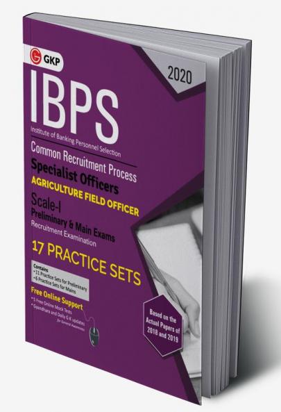 IBPS 2020 : Specialist Officers - Agriculture Field Officer Scale I (Preliminary & Mains)- 17 Practice Sets