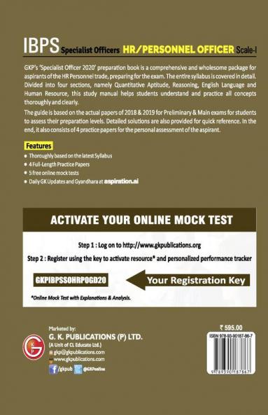 IBPS 2020 : Specialist Officers - HR/Personnel Officer Scale I (Preliminary & Mains)- Guide