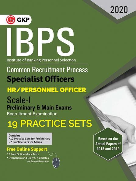 IBPS 2020 : Specialist Officers - HR/Personnel Officer Scale I (Preliminary & Mains)- 19 Practice Sets