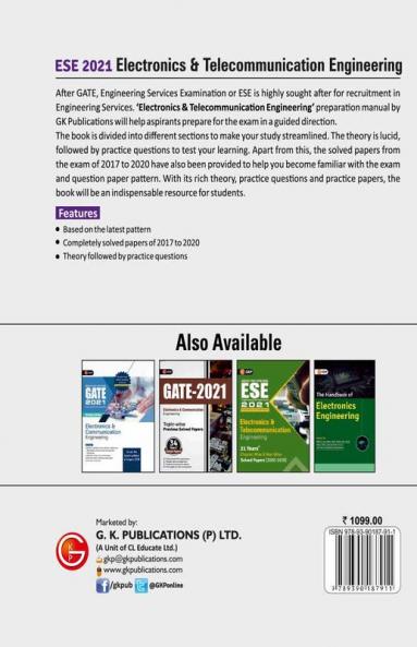 UPSC ESE 2021 : Electronics & Telecommunication Engineering - Guide