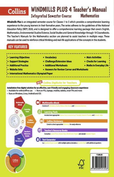 Windmills Plus Maths Teacher's Manual 4