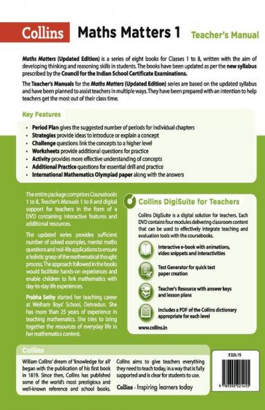 Maths Matters Teacher's Manual 1