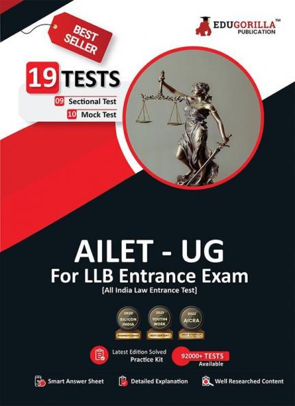 AILET UG Book 2023 : All India Law Entrance Test For LLB - 10 Mock Tests and 9 Sectional Tests (1900 Solved Questions) with Free Access to Online Tests