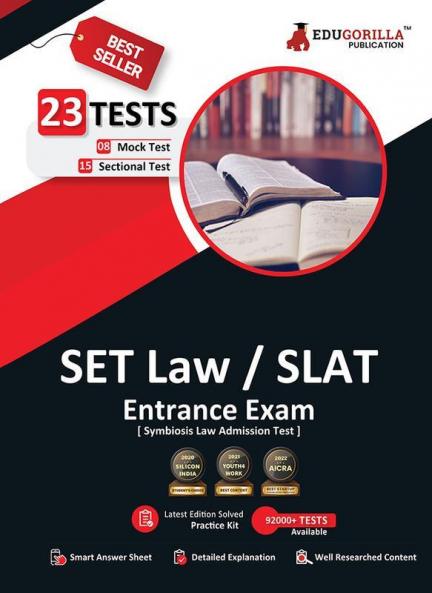 SET Law/SLAT (Symbiosis Law Admission Test) Entrance Exam 2023 - 8 Mock Tests and 15 Sectional Tests with Free Access to Online Tests