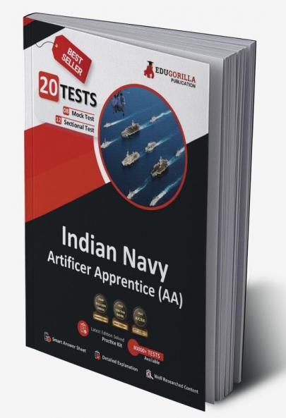 Indian Navy Artificer Apprentice (AA) Recruitment Exam 2022 | 1100+ Solved Questions [8 Full-length Mock Tests + 12 Sectional Tests] | Free Access to Online Tests