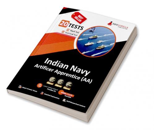 Indian Navy Artificer Apprentice (AA) Recruitment Exam 2022 | 1100+ Solved Questions [8 Full-length Mock Tests + 12 Sectional Tests] | Free Access to Online Tests