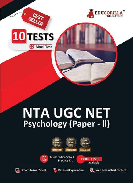 NTA UGC NET/JRF Psychology Book 2024 - Concerned Subject : Paper II (English Edition) - 10 Practice Mock Tests (1000 Solved Questions) with Free Access to Online Tests