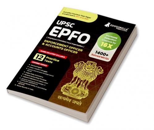 UPSC EPFO Enforcement Officer / Account Officer Recruitment Exam 2023 (English Edition) - 10 Mock Tests and 2 Previous Year Papers with Details Solutions with Free Access To Online Tests