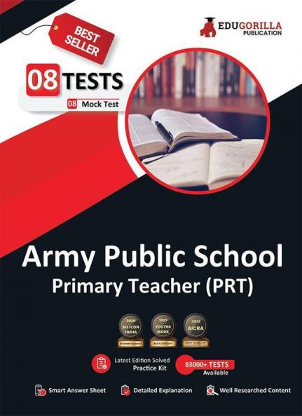 Army Public School PRT Exam 2023 : AWES Primary Teacher (English Edition) - 8 Full Length Mock Tests (1600 Solved Questions) with Free Access to Online Tests