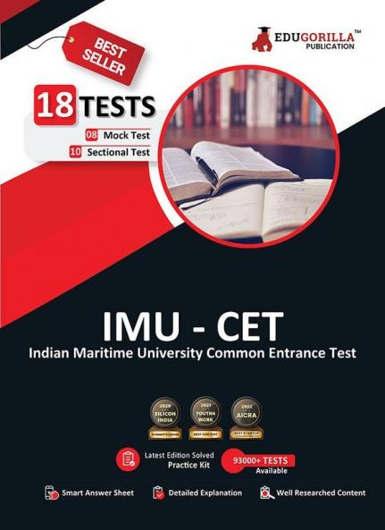 IMU CET 2024 : Indian Maritime University Common Entrance Test - 10 Mock Tests and 10 Sectional Tests (2400 Solved Questions) with Free Access to Online Tests