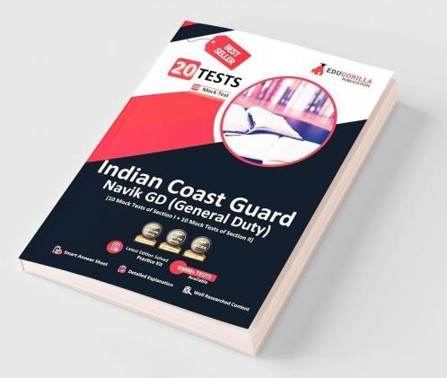Indian Coast Guard Navik GD Book 2023 (English Edition) - 1100 Solved Questions [20 Mock Tests (Section I and Section II)] with Free Access To Online Tests