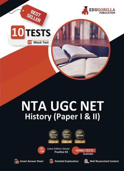 NTA UGC NET History (Paper I & II) | Teaching and Research Aptitude | 10 Full-length Mock Tests [Solved 1500+ Questions] | Free Access to Online Tests