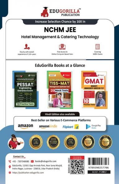 NCHMCT JEE 2024 (English Edition) | NCHM - National Council of Hotel Management Joint Entrance Examination - 10 Mock Tests (2000 Solved MCQs) with Free Access to Online Tests