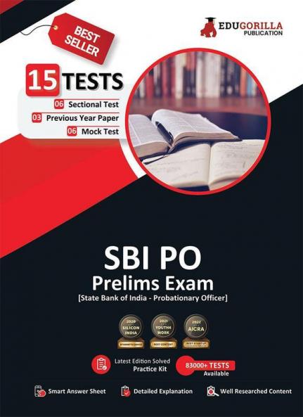 SBI PO Prelims Exam 2023 : Probationary Officer (English Edition) - 8 Mock Tests and 6 Sectional Tests (1000 Solved Questions) with Free Access to Online Tests