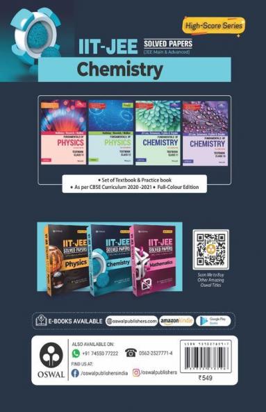 IIT-JEE Solved Papers (Main & Advanced) - Chemistry