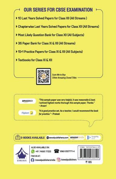 15+1 Practice Papers - Biology: CBSE Class 11 for 2021 Examination
