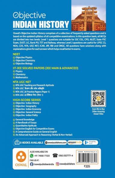 Objective Indian History For Competitive Examinations