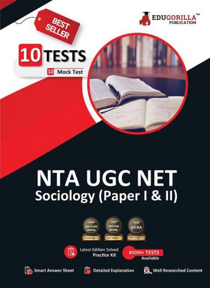 NTA UGC NET/JRF Sociology Book 2024 : Paper I and II (English Edition) - 10 Full Length Mock Tests (1500 Solved Questions) with Free Access to Online Tests