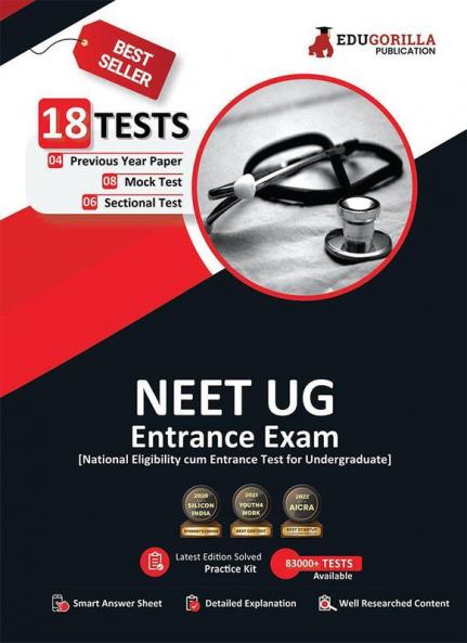 NEET UG Medical Entrance Exam 2025 - 8 Mock Tests 6 Sectional Tests and 4 Previous Year Papers (2500 Solved Questions) with Free Access to Online Tests