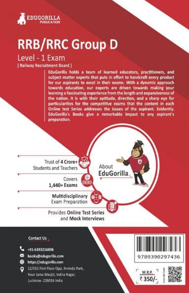 RRB Group D Level 1 Exam 2023 (English Edition) - 10 Full Length Mock Tests and 3 Previous Year Papers (1300 Solved Questions) with Free Access to Online Tests