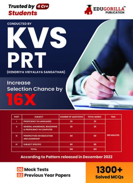 KVS PRT Exam 2023 : Primary Teacher (English Edition) - 6 Mock Tests and 2 Year Previous Papers (1300 Solved Questions) with Free Access to Online Tests
