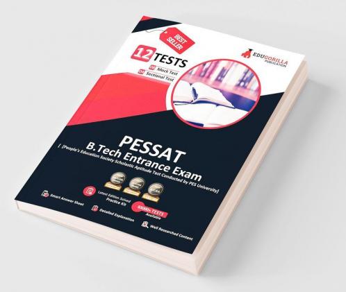 PESSAT 2024 : Guide Book for Admission to B.Tech (Mathematics Physics Chemistry English) - 10 Full Length Mock Tests with Free Access to Online Tests