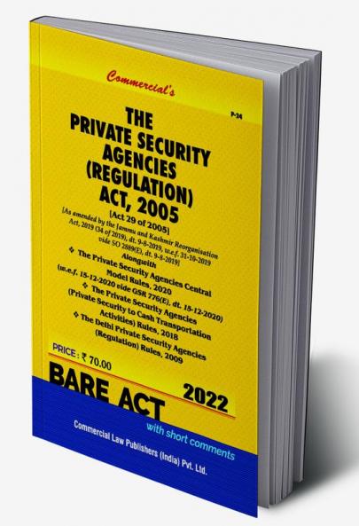 THE PRIVATE SECURITY AGENCIES (REGULATION) ACT 2005