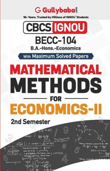 BECC-104 Mathematical Methods in Economics - II