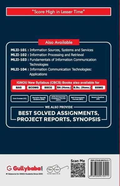 MLII-102 Information Processing and Retrieval