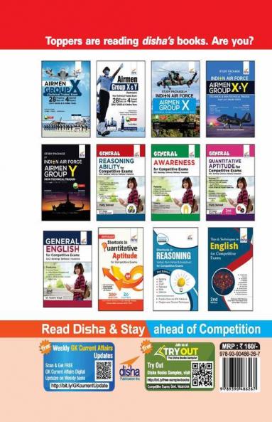 Airmen Group Y (Non-Technical Trades) Exam 28 Practice Sets with 4 Solved Papers (2017 - 2020) & 3 Online Tests 3rd Edition