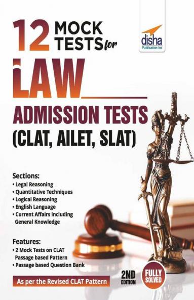12 Mock Tests for Law Admission Tests - CLAT AILET SLAT
