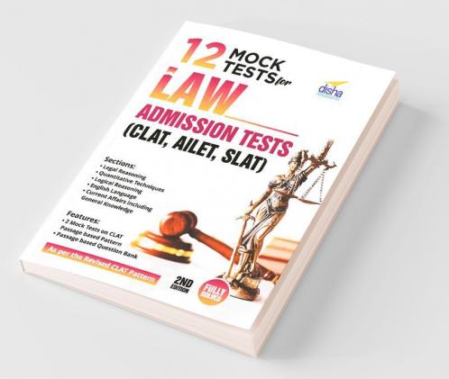 12 Mock Tests for Law Admission Tests - CLAT AILET SLAT