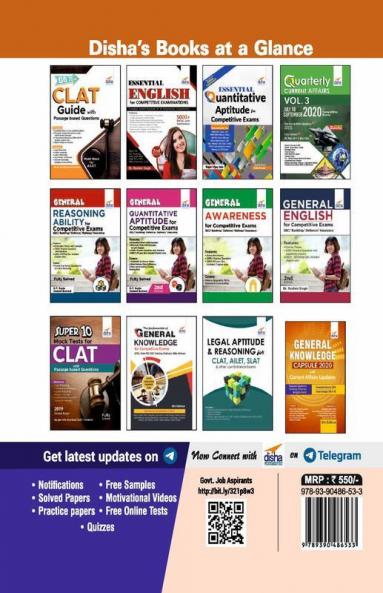 13 Years CLAT & AILET (2008 - 20) Topic-wise Solved Papers 4th Edition