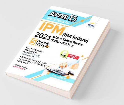 SuperB 15 Mock Tests for IPM (IIM Indore) 2021 with 4 Solved Papers (2020 - 2017) & 5 Online Tests 3rd Edition