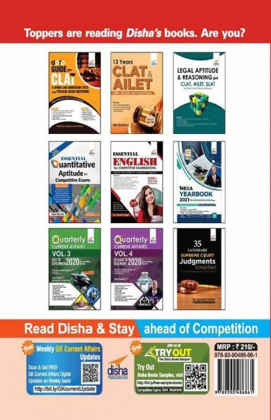 6 Years AILET Solved Papers (2020 to 2015)