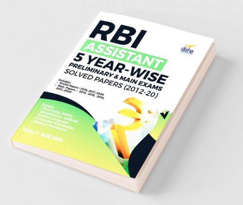 RBI Assistant 5 Year-wise Preliminary & Main Exams Solved Papers (2012-20)