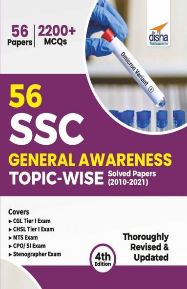56 SSC General Awareness Topic-wise Solved Papers (2010 - 2021) - CGL CHSL MTS CPO 4th Edition