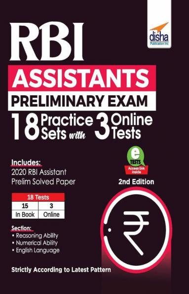 RBI Assistants Preliminary Exam 18 Practice Sets with 3 Online Tests 2nd Edition