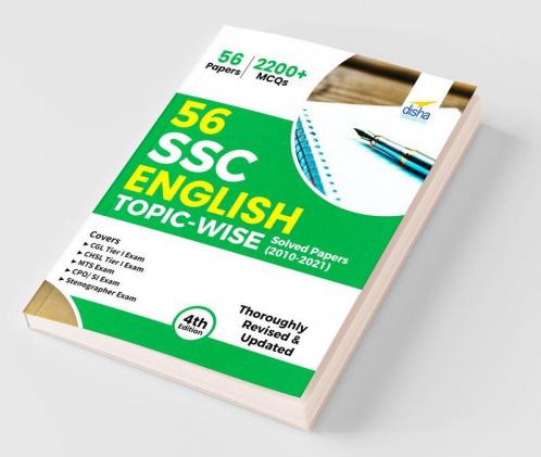 56 SSC English Topic-wise Solved Papers (2010 - 2021) - CGL CHSL MTS CPO 4th Edition