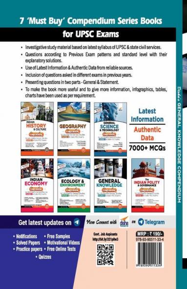 General Knowledge Compendium for IAS Prelims General Studies Paper 1 & State PSC Exams 2nd Edition