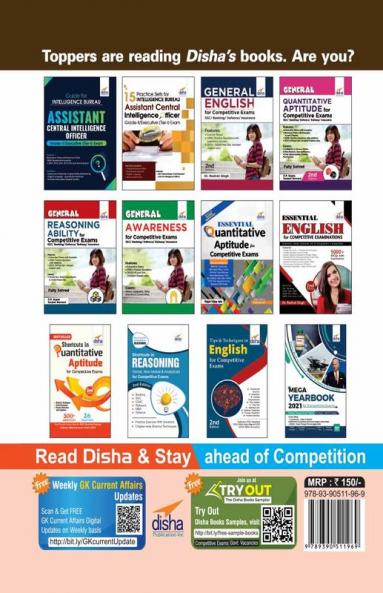 6 YEAR-WISE Solved Papers - Intelligence Bureau Assistant Central Intelligence Officer Grade-II/ Executive (Tier-I) Exam