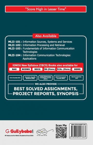 MLII-101 Information Sources Systems and Services