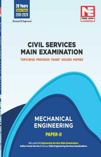 CSE Mains 2021: Mechanical Engg. Sol. Papers-Vol-2
