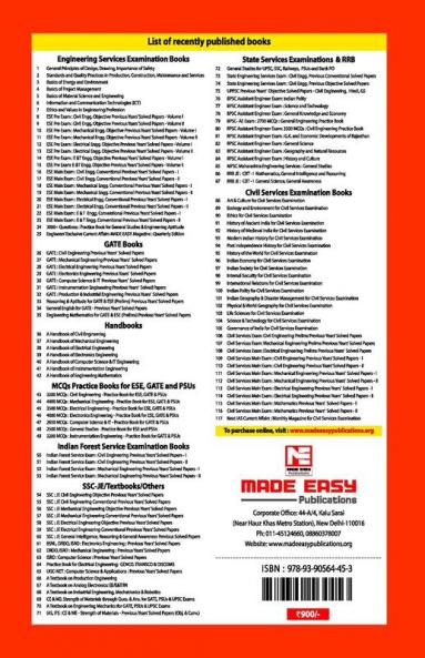 SSC-JE Paper 1 Previous Years’ Topicwise Objective Solved Papers (2007 – 2021)