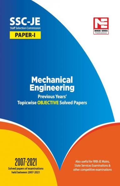 SSC JE 2021: Mechanical Engineering Preivous Years Topicwise Objective Solved Papers